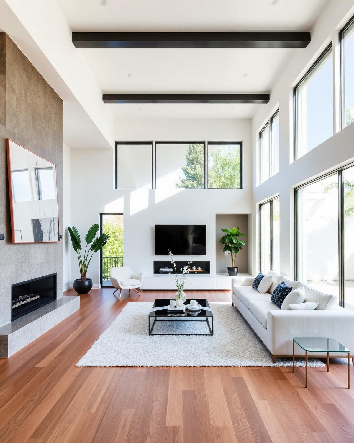 Marc's Construction completed living room renovation